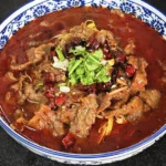 Plat de boeuf bouilli façon Sichuan