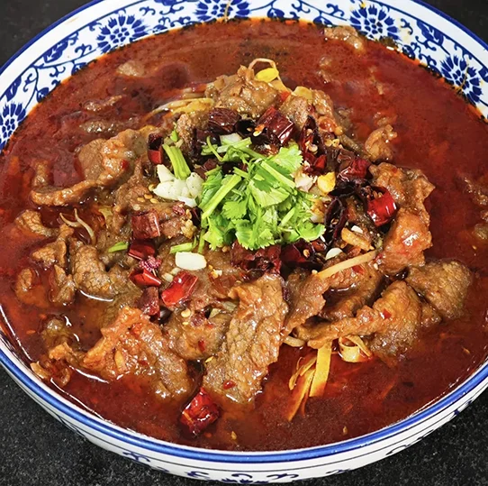 Plat de boeuf bouilli façon Sichuan
